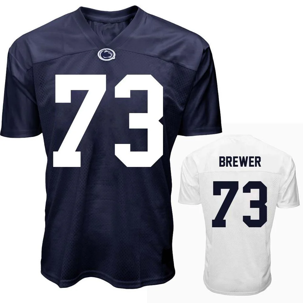 Penn State Youth NIL Caleb Brewer #73 Football Jersey