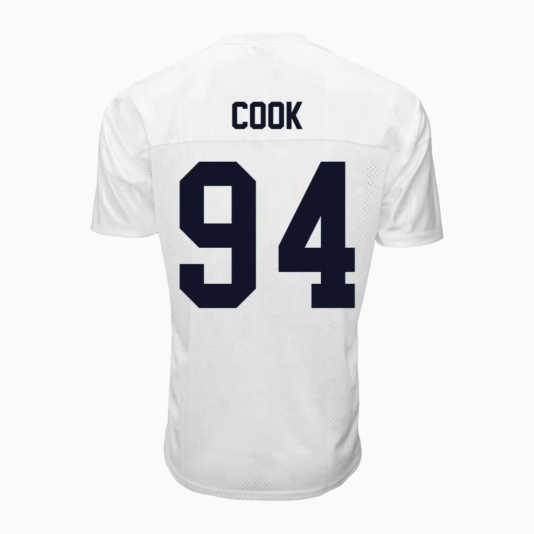 Penn State Youth NIL De'Andre Cook #94 Football Jersey - Image 5
