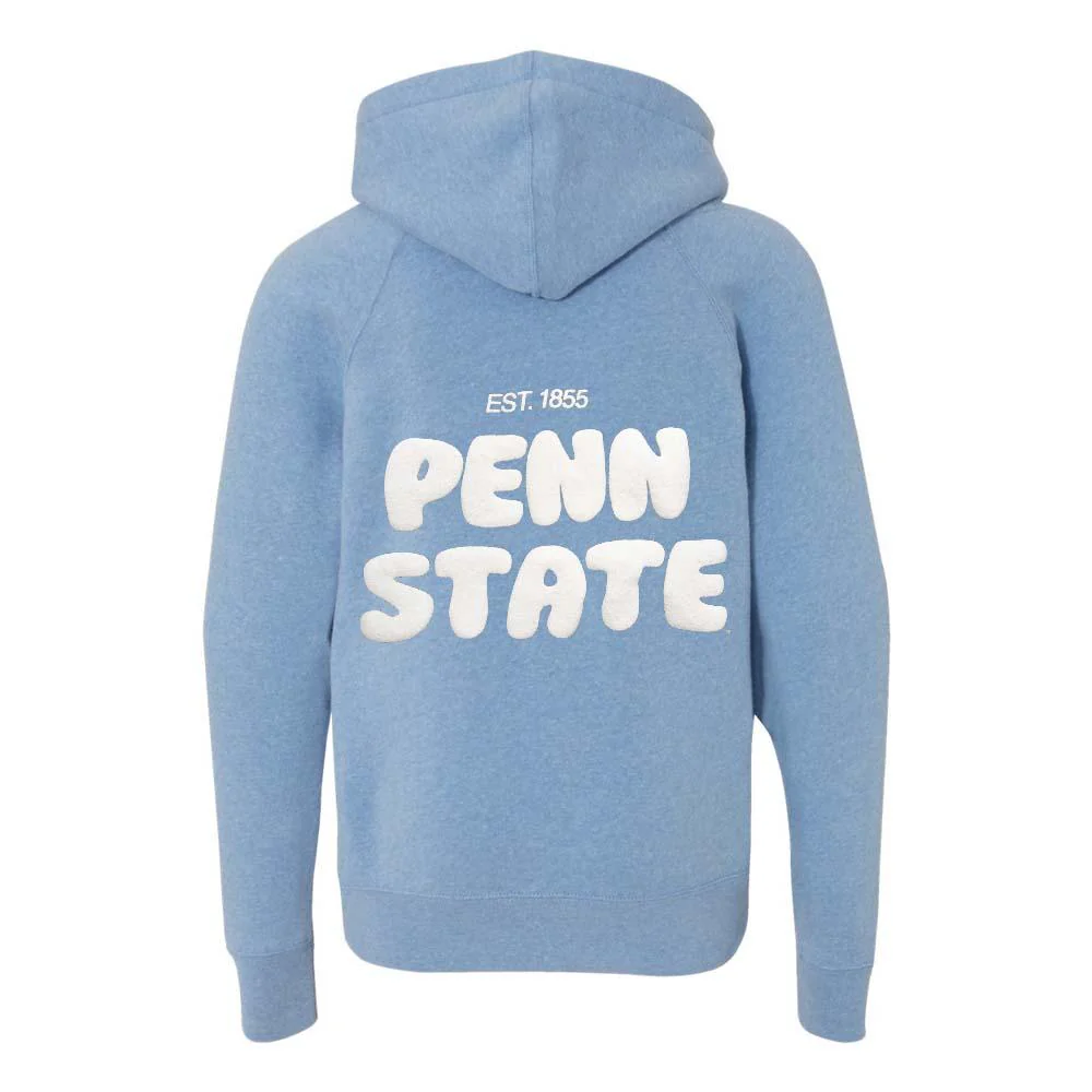 Penn State Youth Puff Print Hooded Sweatshirt - Image 5